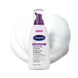 Cetaphil Pro AC Dermacontrol Espuma Facial Piel Tendencia al Acné 236ml | Con gluconato de zinc, limpia impurezas y exceso de grasa sin resecar; ayuda a equilibrar sebo, brillo y pH con efecto mate.