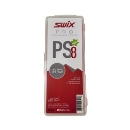 SWIX Ski Snowboard Hot Wax Solid Wax Pro Performance Speed PS Red (Snow Temperature -4℃~+4℃) 180g PS0818