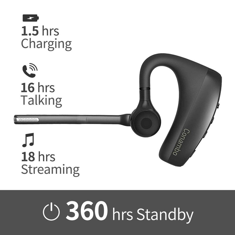 Conambo Bluetooth Headset 5.2 with CVC8.0 Dual Mic Noise Cancelling