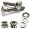 Stainless Steel Sign Mounting Hardware Carriage Bolt with Security Nuts