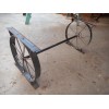 2) 16" steel ornamental Iron Wagon Wheel western rustic art
