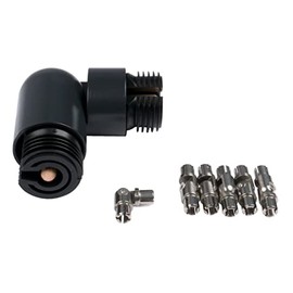 DOLLE Corner Connection Set Joint Connector for Aluminium Railing in Anthracite with Stainless Steel Railing Rods