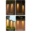 Solar Wall Light Warm Light IP67 Waterproof Multifunctional Eco Friendly