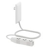 LIDER Flat-Face Outlet Extender with 3 Receptacles, Ultra-Thin Wall Plate