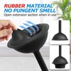 2 in 1 Toilet Plunger and Brush Set,Extended Handle Plunger,Toilet