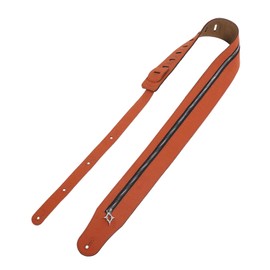 Punk Guitar Strap, Convenient Adjustable Guitar Strap 2.8in Widen Non Deform for Electric Guitars (Suede Brown)