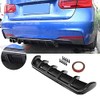 26"x5" ABS Carbon Fiber Shark Fin 6 Wing Diffuser Rear