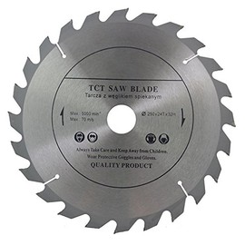 VOYTO Circular Saw Blade (Skill Saw) 250mm x 32mm Bore (30mm & 28mm, 25.4mm With Reduction Rings) for Wood Cutting discs Circular 250mm x 32mm x 24 Teeth