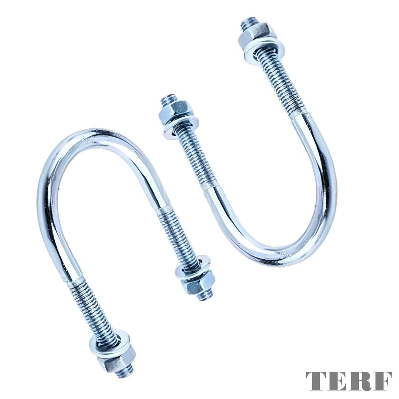 TERF® M6 X 27mm X 59mm Round U Bolts Steel