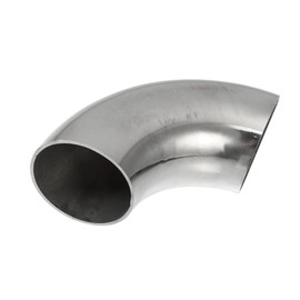 Hihaha 1pcs OD 1.75 Inch 90 Degree 1.5mm Thickness Mandrel Bend Elbow SS304 Stainless Steel Bend Tube Exhaust Elbow Pipe for Car Modified Exhaust System Durable Material