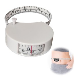 Measuring Tape Measure [One Hand Operation, Automatic Winding / 2-Way] Sewing Dressing Ruler, Tape Measure 59.1 inches (150 cm), Bust, Waist Measurement, Inch Measure, With Winding Button, Handicraft,
