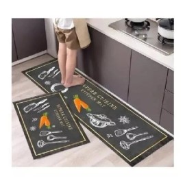 Carvapet Juego De Tapetes Para Cocina Impermeable Antideslizante