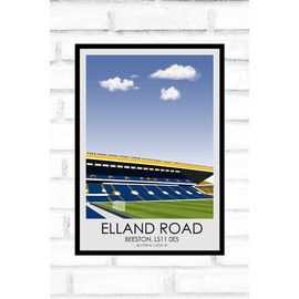 Hewson's Gifts Leeds United Football Stadium Print - Gift Present For Football Fan - Gift For Dad, Brother, Son - Football Gift (Leeds A4 Size (Elland Road))