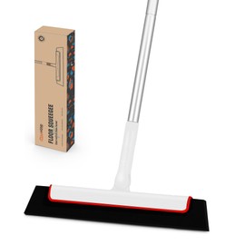 CLEANHOME Shower Squeegee for cleaning water stains on floors, pet hair, shower doors, windows, etc. Long Handled Squeegee for Shower -27in&37in&53in, Professional Wet Room Floor Squeegee (White)