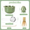MestectPET Matcha Bowl with Spout, Matcha Stirrer and Stand, Matcha
