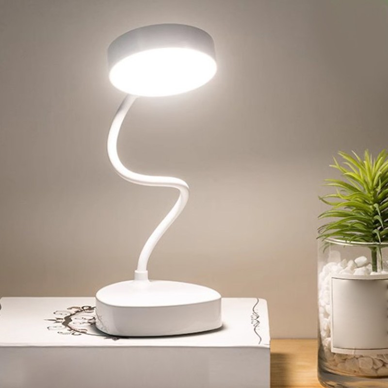 Gooseneck LED Desk Lamp Adjustable Brightness Flexible Task Lamp Bedside