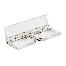 Prime-Line MP4124 Glass Surface Lock, 3-1/16 In. Clear Lucite Construction (1 Pair)
