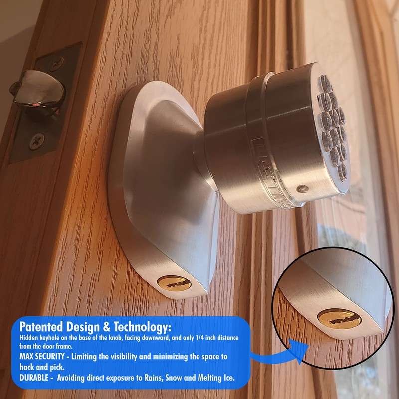 SoHoMiLL® Electronic Keypad Door Knob SoHo Mill® and Lock Set