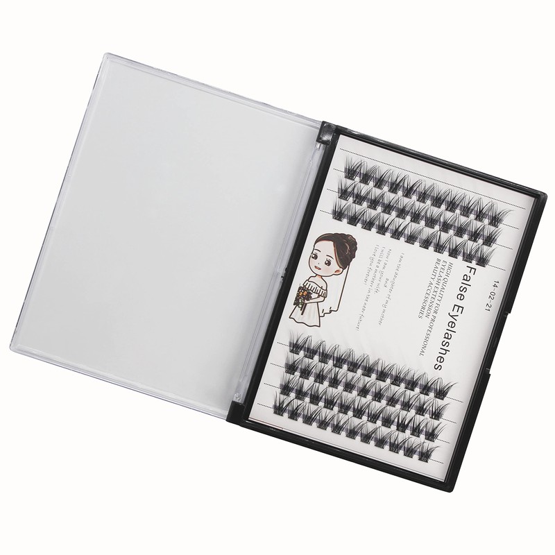Bodermincer 84 Cluster D Curl Natural Style Eyelashes Professional Makeup