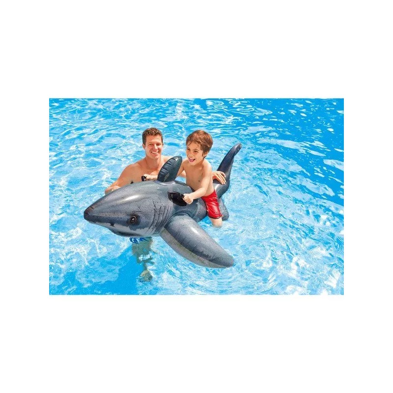 Intex Great White Shark Ride-On, 68" X 42", for Ages