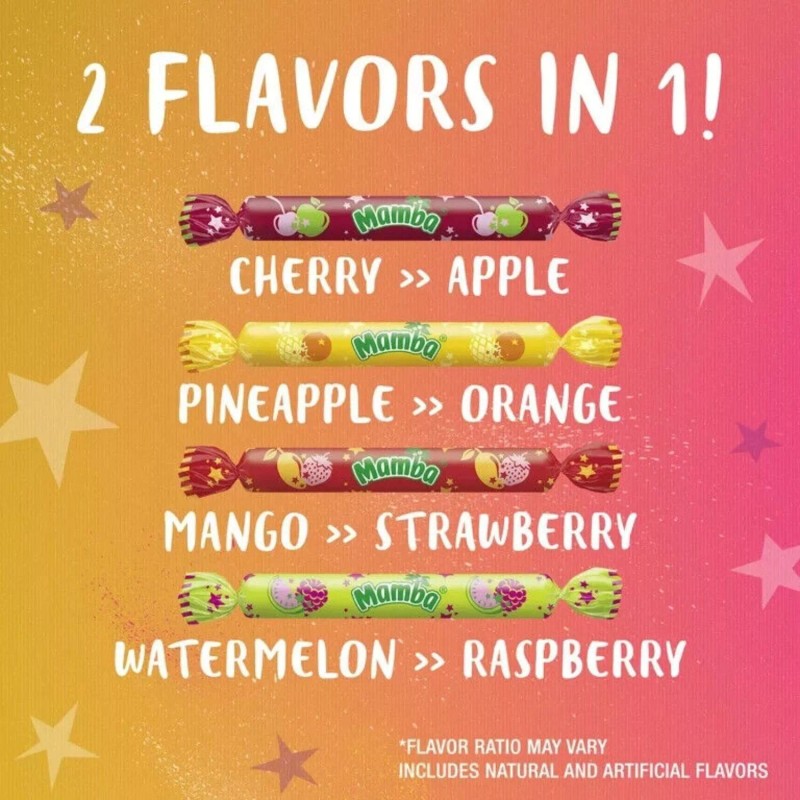 Sticks Mamba Fruit Chews Magic Sticks Chewy Fruity Candy Sticks