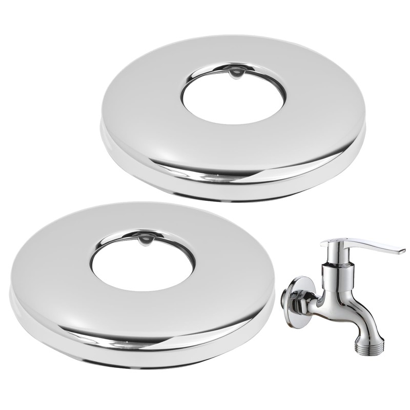 2-Pack Pipe Covers Chrome G3/4 for Shower Fittings and Accessories