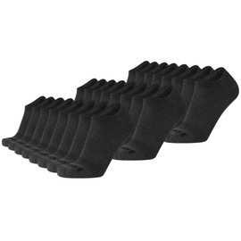 AND1 Men's Socks - Athletic Cushion Low Cut Socks (24 Pack), Size 6-12.5, Charcoal Grey