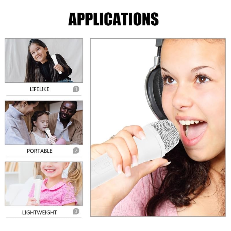 STOBOK 2pcs Toy Microphone Microphone Props Toys Simulated Microphone Artificial