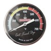 SmokeWare Temperature Gauge – 3-inch Face, 0-700°F Range, Multi-Color Black,