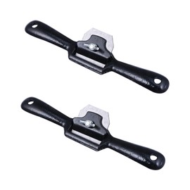 Mipcase 2pieces Adjustable Spokeshave with Flat Base for Working Metal Hand Tool for Crafting Comfortable Grip for Trimming and Shaping