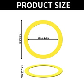 ECOMAID 2PCS Flush Valve Seal for Kohler, Premium Silicone Toilet Tank Flush Valve Seal for K-GP1059291 Canister Gasket