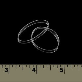 Hair Elastics - STRONG - REUSEABLE Clear Premium- 40mm Wide, Pack of 16 by ElasticU