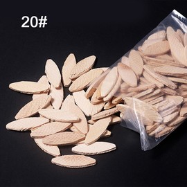 100Pcs Joiner Biscuits Sturdy Beech Tighter Bonding High Stability Wood Joining Biscuits Size 20