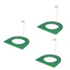 BESPORTBLE 3pcs Rubber Putting Cup 4 1/4 Hole Flag for