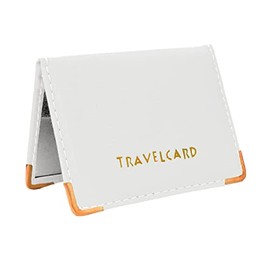 Glamified - New Leather Oyster Travel Card Bus Pass Holder Wallet Rail Card Cover CASE (White)
