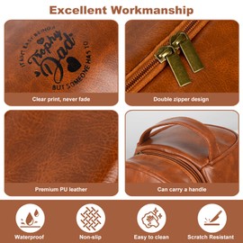 Gifts for Men Valentine,Gifts for Him,Mens Wash Bag Leather,Mens Toiletry Bags for Traveling,Groomsmen Gifts,Gifts for Boyfriends Husband Father,Birthday Fathers Day Anniversarygifts (Husband)