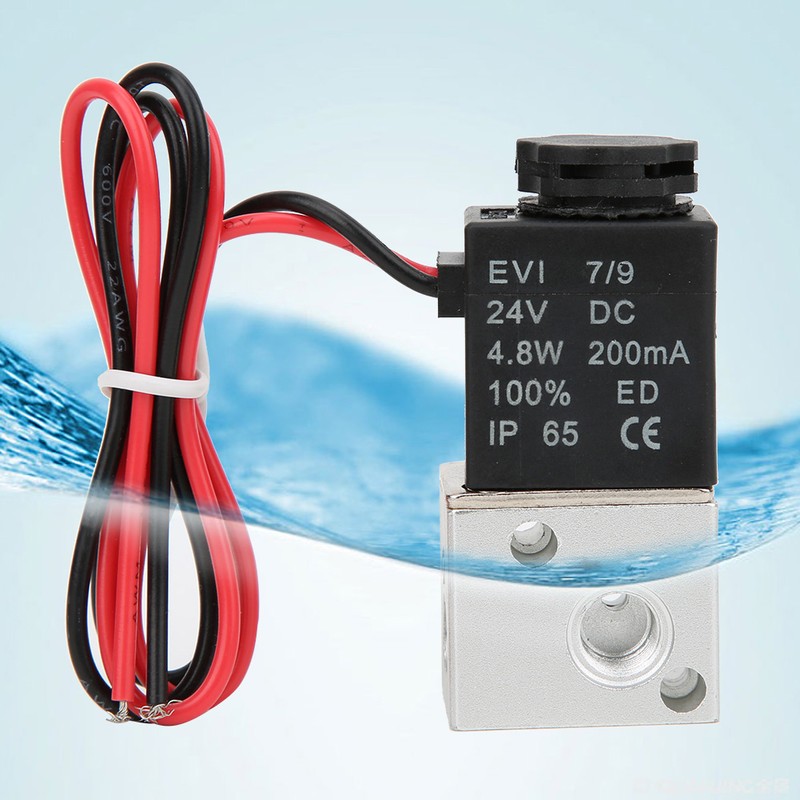 DirectActing Solenoid Valve Water Air Oil 2Position 3Way Aluminum Alloy