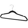 10 PACK VELVET HANGER BLACK
