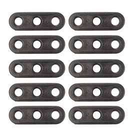 ZAK168 10pcs Outdoor Camping 3-Hole Rope Tensioner, Guyline Cord Adjuster Tent Tensioner Rope Adjuster Camping Tent Accessories (Black)