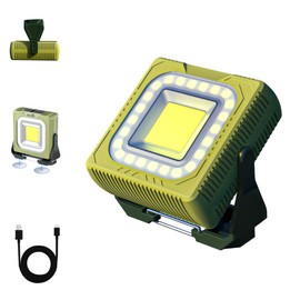 WARSUN Camping Light,Lightweight LED Camping Light,Long Lasting,Multi Lighting,Rechargeable Type C,Magnetic,Hanging,Outdoor,Hiking,Camping (Light Green)