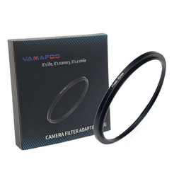 YAMAFOO 77mm to 82mm Step-Up Ring/Step Down Rings Filter Adapter for All Brands UV ND CPL Metal Ring Step-Up Rings Adapter Filter,Black (77-82)