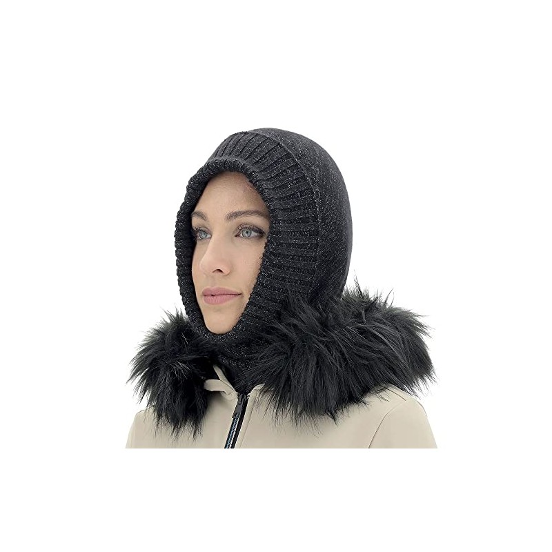 UYN O102137 CASHMERE BALACLAVA Hat Unisex Black UNI