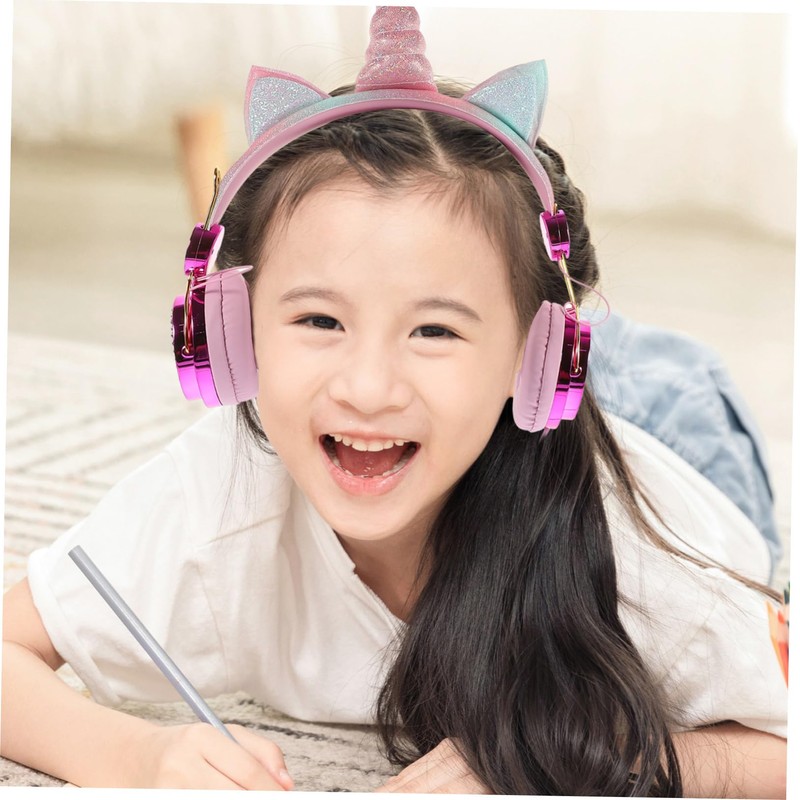 SEWACC Boy Girl Over Ear Headphones with Mic Volume for