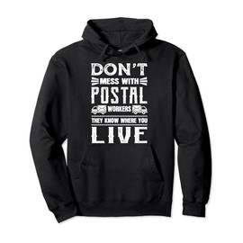 Funny Postal Carrier Post Office Mailman Rural Mail Carrier Pullover Hoodie