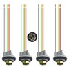 WMYCONGCONG 4 PCS 1157 BAY15D Turn Signal Light Bulb Socket