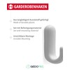 Gedotec Coat Hooks Plastic GA98 Single Hooks Pack of 10