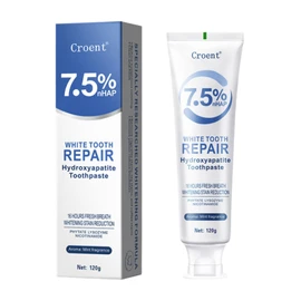 7.5% Hydroxyapatite Toothpaste,Enamel Repair & Whitening,Natural Sensitive Teeth Toothpaste for Fresh Breath & Oral Health (120g)