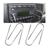 4 PCS Car Radio Removal Pry Tool, U/V-Shaped Stainless Steel