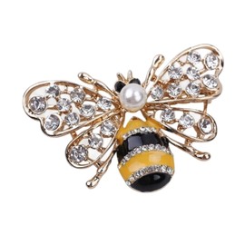 Dwuww Yellow Bees Chic Bling Shoe Charms Gold and Sliver Designer Jewels Pretty Cute Chains Decorations Accessories for Women Girl Adults Shoe Decoration Charms Shoe Care and Accessories