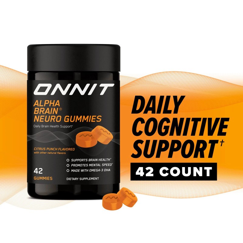 ONNIT Alpha BRAIN® Neuro Gummies, Daily Brain Health & Cognition
